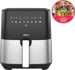 Jocca Airfryer 5L Inclusief Rek - Heteluchtfriteuse - Airfryer - Airfryer xl - Airfryer xxl - 1450W - Glans Zwart - 1599A — thumbnail 3