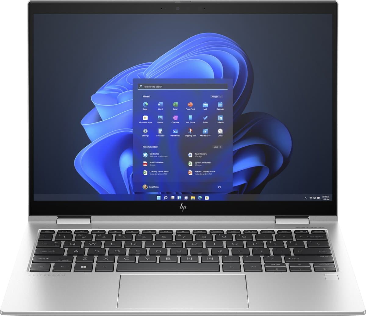 HP Elite x360 830 G10 Intel® Core™ i7 i7-1355U Hybride (2-in-1) 33,8 cm (13.3") Touchscreen WUXGA 16 GB LPDDR5-SDRAM 512 GB SSD Wi-Fi 6E (802.11ax) Windows 11 Pro Zilver — afbeelding 1