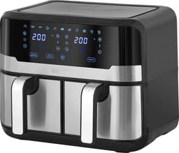 Heinrich's HFR 8214 - Dubbele airfryer - heteluchtfriteuse - 2 x 4.5 liter — thumbnail 1