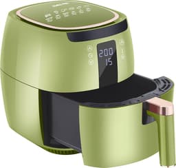 Swiss Pro+ - SP-DAF7LG - airfryer XXXL - Intelligente Heteluchtfriteuse Digitaal- 7 L - XXXL - New Model 2026- GRATIS Recepten Boek - Touchscreen - TURBO Opwarmen - Green - 7 liter — thumbnail 6