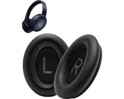 Vervangende oorkussens voor Bose QuietComfort 45 / QC45 / QuietComfort SE - Oorkussens voor koptelefoon - Ear pads headphones - Zwart