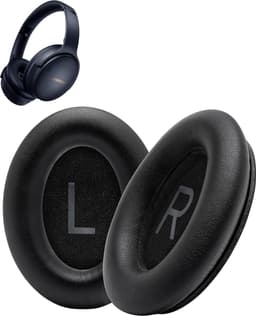 Vervangende oorkussens voor Bose QuietComfort 45 / QC45 / QuietComfort SE - Oorkussens voor koptelefoon - Ear pads headphones - Zwart — thumbnail 1