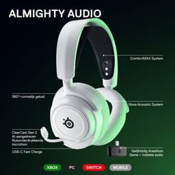 SteelSeries Arctis Nova 7X - Draadloze Gaming Headset - Wit - Xbox Series X/Xbox One — thumbnail 5