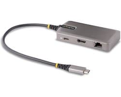 USB Hub Startech 103B-USBC-MULTIPORT 4K Ultra HD Grey