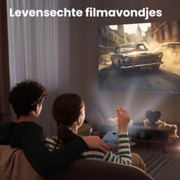 Auronic Beamer 10.000 Lumen - WiFi Projector - 1080P Full HD Streamen vanaf je telefoon - Smart Mini Beamer - HDMI-kabel - Afstandsbediening - Wit — thumbnail 5