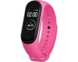 Kiraal Nova - Stappenteller - Activity Tracker - Temperatuurmeter - Bloeddrukmeter - Hartslagmeter - Smartwatch - Horloge - Heren - Dames - Nederlandse Handleiding - Fel Roze