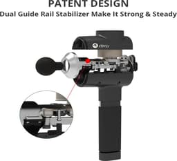 Massage Gun Deep Tissue MFU M3 Dual Trial Ultra Steady Hand Massager Professionele Pijnbestrijding 3200bpm 6 snelheden (Zwart) — thumbnail 5