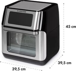 AeroVital Fry heteluchtfriteuse 1500W 10l timer 9 programma's zwart/zilver — thumbnail 3