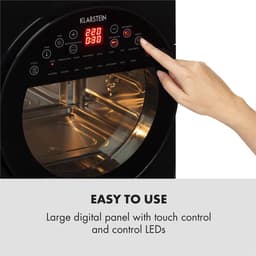 Klarstein AeroVital easy touch heteluchtfriteuse 1700W 14L 16 programma's zwart — thumbnail 8