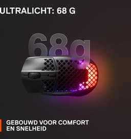 SteelSeries Aerox 3 2022 Edition Draadloze Gaming Muis - Zwart — thumbnail 2