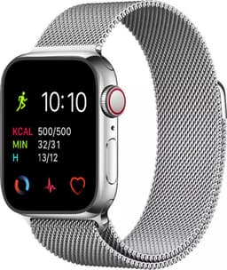 Royal Supplies RF-93 Smartwatch - Smartwatch Heren - Smartwatch Dames - Belfunctie- HD Touchscreen - Horloge - Stappenteller - Bloeddrukmeter - Saturatiemeter - IOS & Android -Screenprotector- Zilver staal — thumbnail 1