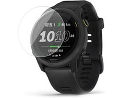 Screenprotector Geschikt voor Garmin Forerunner 745 – Gehard glas – Hoge kwaliteit screen protector – 9H Tempered Glass – 1 stuk – TechDefend