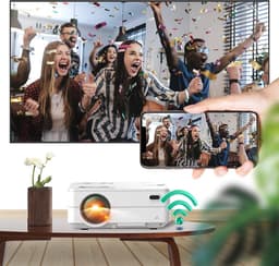 Artlii Enjoy2 Mini Beamer: WiFi Bluetooth 1080p Full HD Thuisbioscoop Projector, Compatibel met iOS, Android, TV Stick, PS4, Xbox, Laptop — thumbnail 4