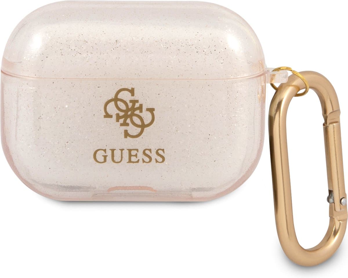 Guess TPU Glitter Case AirPods Pro Goud — afbeelding 1