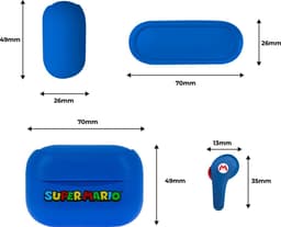 Super Mario - draadloze oordopjes - met oplaadcase - touch control - extra eartips - TWS earpods bluetooth — thumbnail 4
