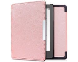kwmobile e-reader hoesje geschikt voor Kobo Aura Edition 1 hoes - E reader flip case met magnetische sluiting - Ereader cover in roségoud