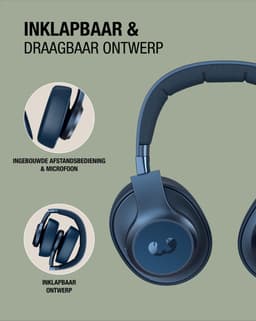 Fresh ‘n Rebel Clam – Over-ear koptelefoon draadloos - Steel Blue - Blauw — thumbnail 3