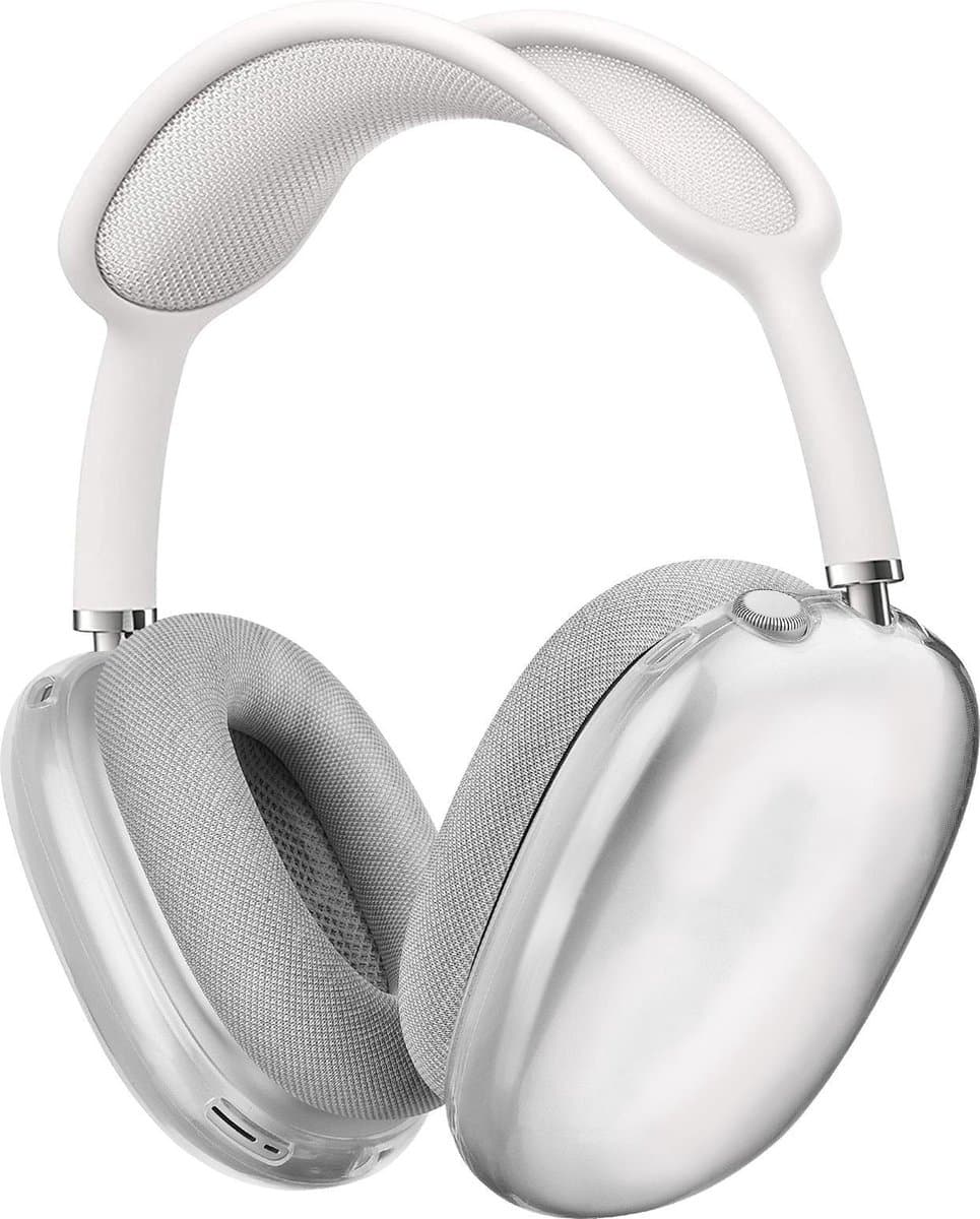 KELERINO. Siliconen Transparant Cover Case geschikt voor Airpods Max - Transparant — afbeelding 1