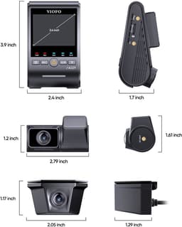 VIOFO A329TW 3CH - Dashcam - 4K Voorcamera + 2K Telecamera + 2K Achtercamera - Sony STARVIS 2 - 4x Optische Zoom - WiFi 6 - GPS - Parkeerstand - SSD Ondersteuning tot 4TB — thumbnail 3