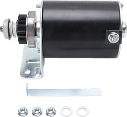 Grasmaaier Startmotor - Starter motor Vervangende motor - Gazon Onderhoud - Stalen Tandwiel 16 Tanden - ca. 169.5x1335 mm - Zwart — thumbnail 3