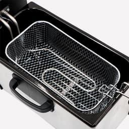 Elektrische Frituurpan - Friteusepan Airfryer - Thuis Frituren - Roestvrij Staal - 3 Liter - Zilver — thumbnail 3