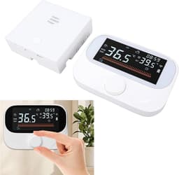 Slimme Kamerthermostaat - Verwarming Thermostaat - Energie Besparen - WiFi App Bediening - 118 x 86 x 24 mm - Wit — thumbnail 4