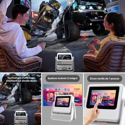 SnelShoppen - Smart Mini Beamer 4K Draagbare Projector met Touchscreen, 1100 ANSI, Autofocus, Automatische Keystone Correctie, WiFi 6, Bluetooth, HDR1 — thumbnail 5