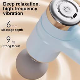 Draagbare Massage Gun - Spierontspanner Elektrisch - Spierherstel Bevorderen - 6 Snelheden 4 Opzetstukken — thumbnail 4