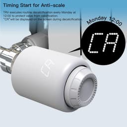 Slimme Thermostaat - Radiatorknop - Verwarming Regelen - Programmeerbaar Schema - M30 x 1.5mm - Wit — thumbnail 5