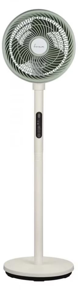 Fram Staande Ventilator 108 cm – 35 W – 4 Snelheidsstanden – Turbo – 2-in-1 Verstelbare Hoogte – Aromatherapie Compartiment – 9 Uurs Timer – Afstandsbediening – Groen/Crème — thumbnail 1