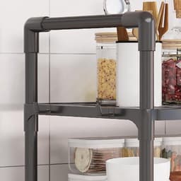 Magnetron Standaard voor Keuken - Metalen Plank met Haken en Geen Boreisen — thumbnail 2