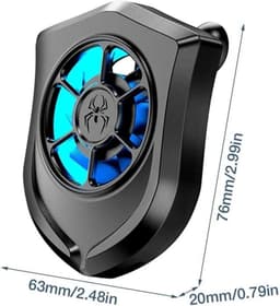 Deze draagbare USB-ventilator Geschikt voor mobiele telefoons wordt geleverd met een zuignap Geschikt voor een stabiele bevestiging en heeft een turbineontwerp met 8 bladen. — thumbnail 2