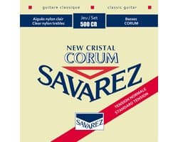 snarenset klassieke gitaar - 500-CR - New Cristal trebles silverwound Corum normal tension