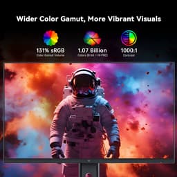 KTC H27T7P-2 27" Gaming Monitor - QHD 2560×1440 - Fast IPS - 200Hz (210Hz OC) - HDR400 - Zwart — thumbnail 3