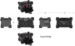 Perfectpro Bouwradio ROCKHART - DAB+ - Bluetooth - USB - Oplaadbaar - Lithium - RH4 — thumbnail 4