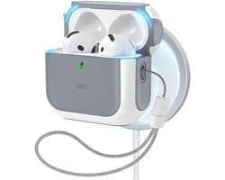 ESR Halolock Orbit Hybrid Hoes Geschikt Voor AirPods 4 (AirPods 4e Generatie) (2024) - Compatibel met MagSafe - Wit
