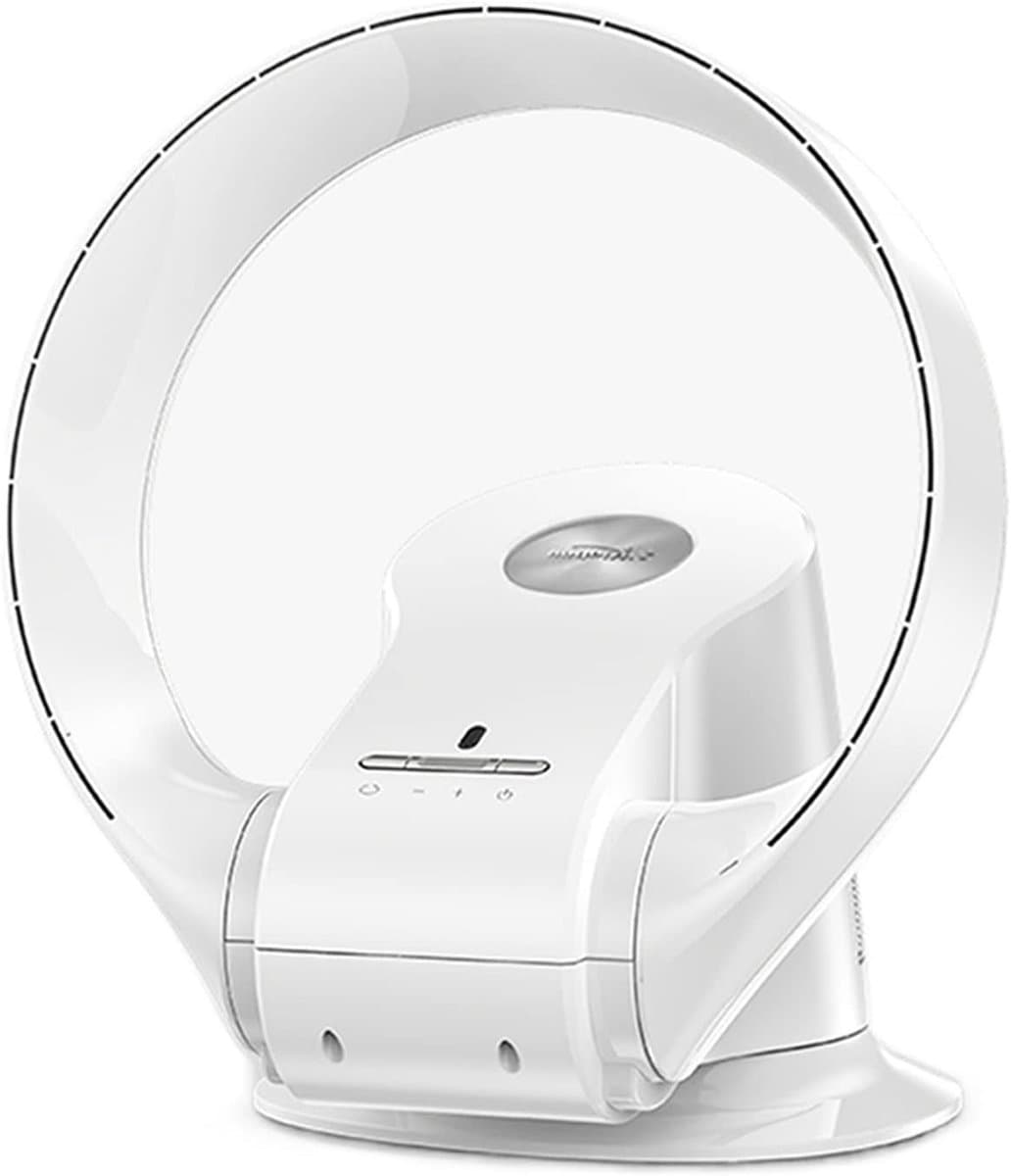 Bladeless Wandventilator - Stille Ventilator Muur - Frisse Lucht Creëren - 8 Snelheden Timer - 120 Graden Verstelbaar - Wit — afbeelding 1