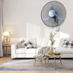 Wandventilator - Huishoudelijke Ventilator - Koelte Genieten - Super Stil - 70W - Wit — thumbnail 2