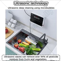 Draagbare Vaatwasser - Keuken Reiniger - Efficiënt Afwassen - Multifunctionele Reiniging - 360W Vermogen - Zilverkleurig — thumbnail 3