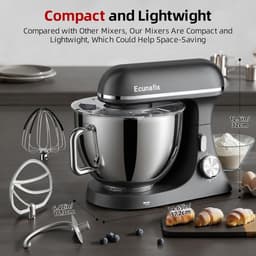 SnelShoppen - Ecunafix 3-1 Multifunctionele Keukenmachine 2000 W - Blender, Mixer, Hakmolen, RVS, 3-in-1 Keuken Gadget voor Koken, Bakken, Smoothies, — thumbnail 3