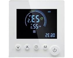 Programmeerbare Thermostaat - Temperatuurregelaar Kamer - Verwarming Regelen - NTC-temperatuursensor - 86 x 86 mm - Wit