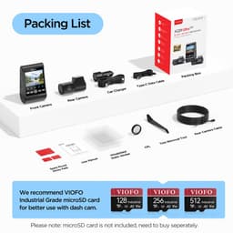 VIOFO A229 Ultra 2CH - Dashcam - Dual 4K Sony STARVIS 2 - GPS & 5GHz WiFi - HDR Nachtzicht - Parkeerstand - Voice Control — thumbnail 4