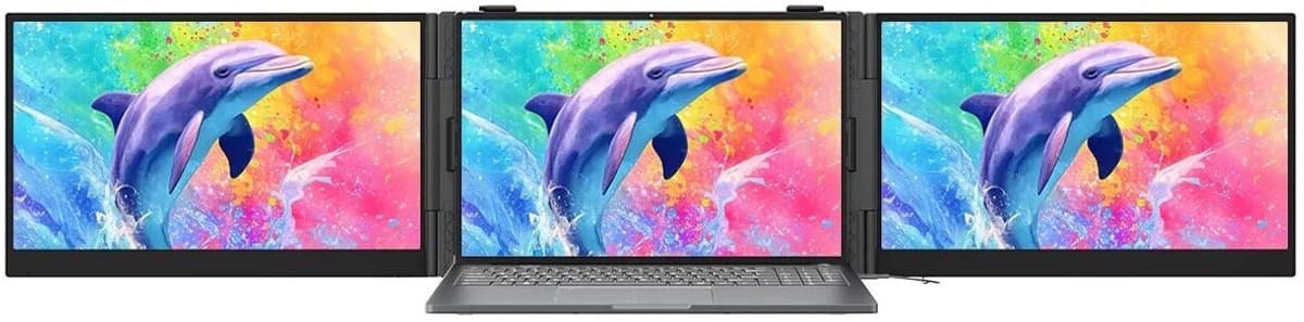 Blackview DCM8 Pro 15,3" FHD, Draagbare Dual-Screen Monitor met Echte One-Cable Setup (USB-C), 4,5 mm, 1,2 kg, Oogbescherming, voor Laptop/Telefoon/Switch/PS5 — afbeelding 1