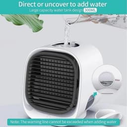 Draagbare Aircooler, koelt binnen 90 seconden, 3 windsnelheden voor thuisgebruik — thumbnail 2