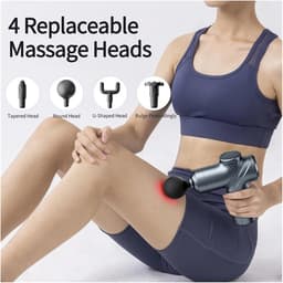 Mini Massagepistool - Spierverlichter - Spierherstel Bevorderen - Draagbare Percussietherapie - 2 Stuks - Zwart — thumbnail 4