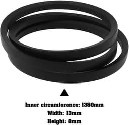 Grasmaaier V-snaar 1350 mm - rubber - perfecte pasvorm - vervangingsonderdeel voor Stiga Park - ShopVlot — thumbnail 3