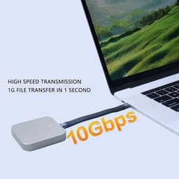 Magnetische Externe SSD - Draagbare Harde Schijf - Bestanden Opslaan - Snelle NVMe Technologie - 128GB - Zwart — thumbnail 3