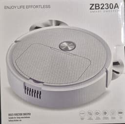 Smart robot stofzuiger (wit) met borstels en Veegdoek. 3 in 1.Zuigen, vegen en dweilen. — thumbnail 1