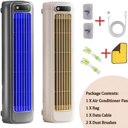 Persoonlijke Air Cooler - Ventilator Koeler - Persoonlijke Koeling - Stille Werking - 8 x 8 x 30 cm — thumbnail 2