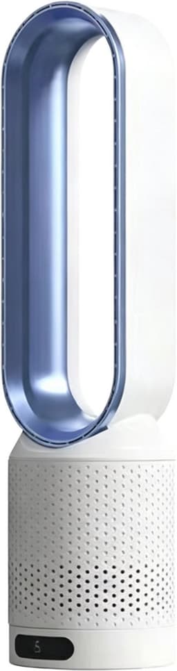 Kraftverdia Ventilator Staand - Bladloze Ventilator 58 cm - Luchtcirculator met Afstandsbediening, 8 Snelheden, 90° Oscillatie, Timer en Luchtzuivering – Veilig en Comfortabel voor Woonkamer, Slaapkamer en Kantoor - Blauw — thumbnail 1